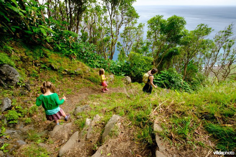 Wandelen naar Faja Lopo Vaz