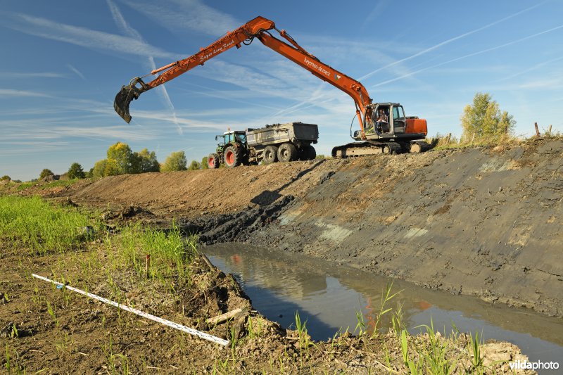 Uitgraven van oude Schelde