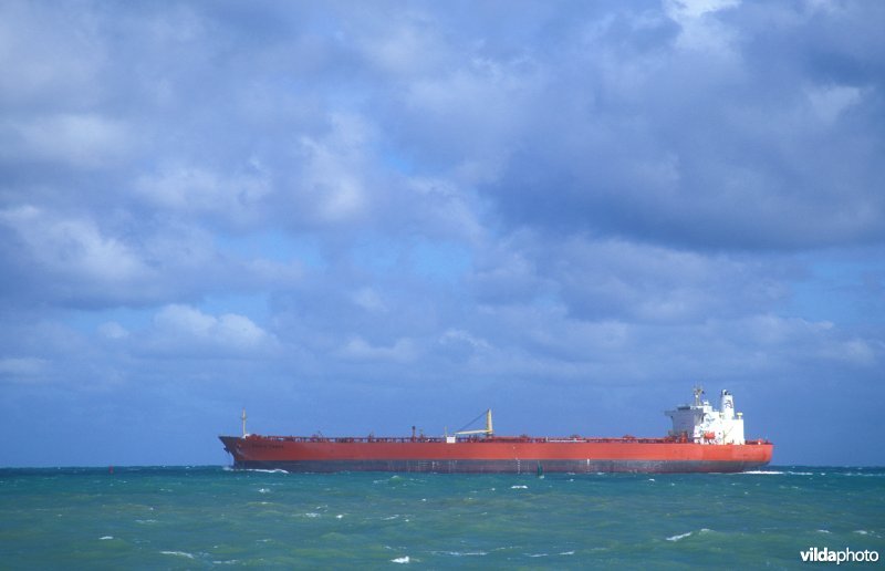Olietanker in de Noordzee