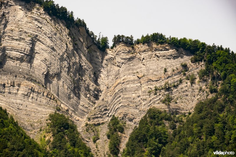 Geologische lagen in rotsformaties