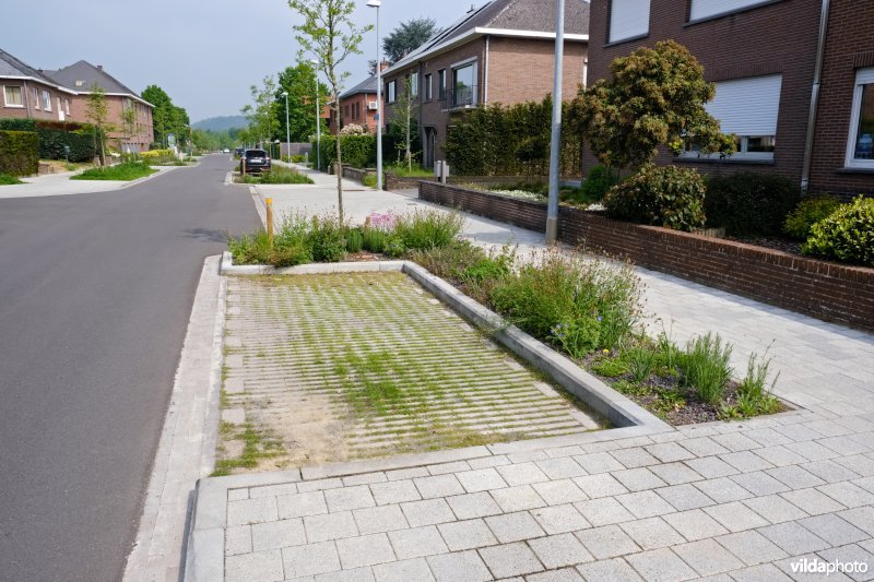 Waterdoorlatende parkeerplaats