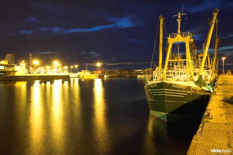 De vissershaven van Oostende