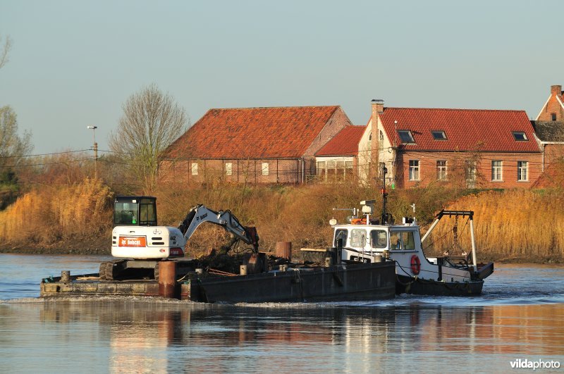 Ruimingsboot op de Schelde