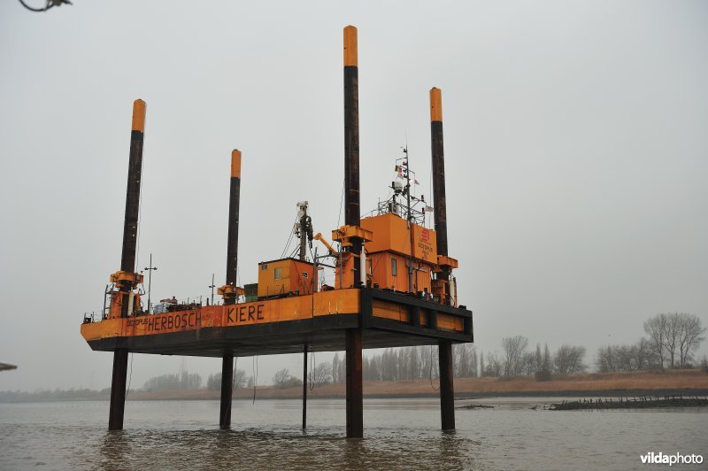 Werkplatform in de Haven van Antwerpen