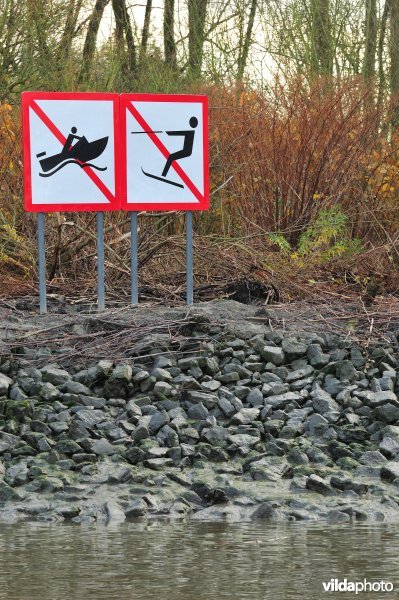 Zone voor waterskisport op de Schelde