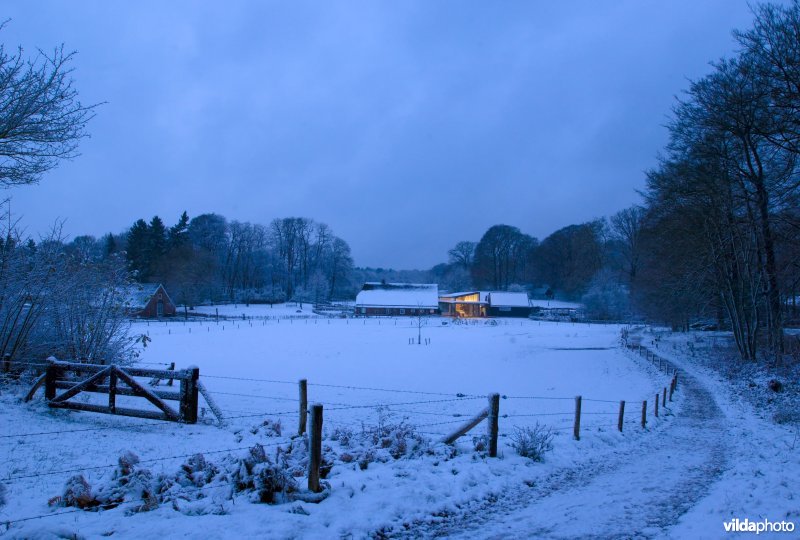 Bezoekerscentrum Veluwezoom in de winter