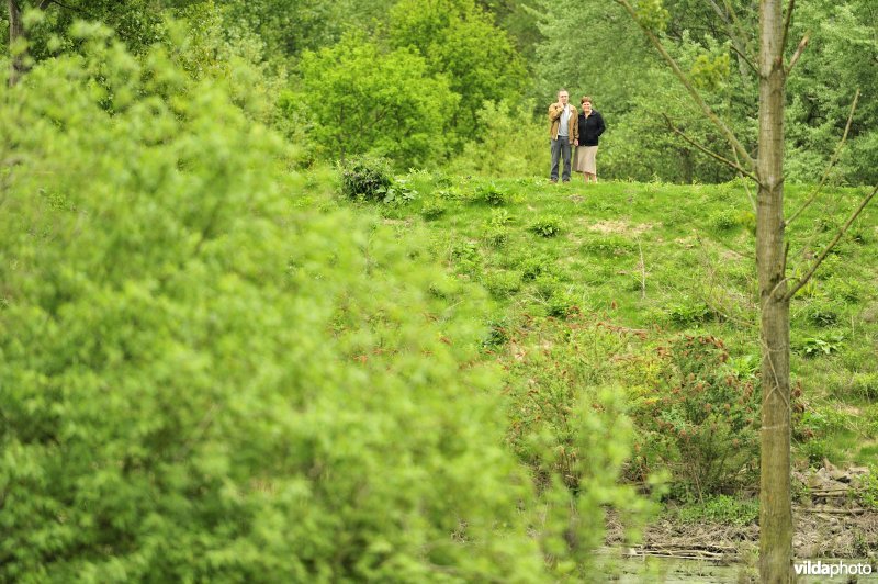 Wandelaars rond het Lippenbroek