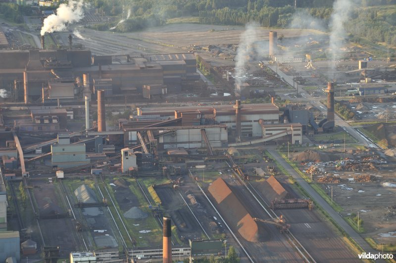 Staalbedrijf in de Gentse Kanaalzone