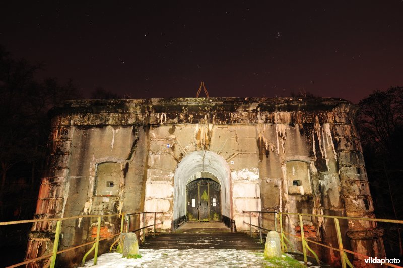 Fort Oelegem onder sterrenhemel