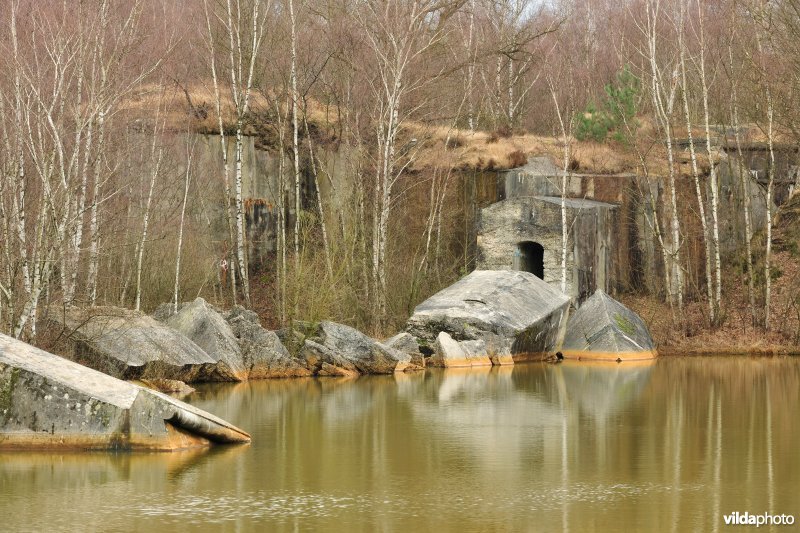 Verwoeste linkervleugel fort Brasschaat