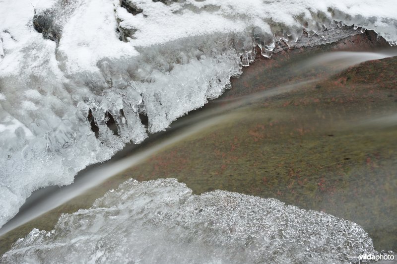 Bevroren stroom in Ninglinspo