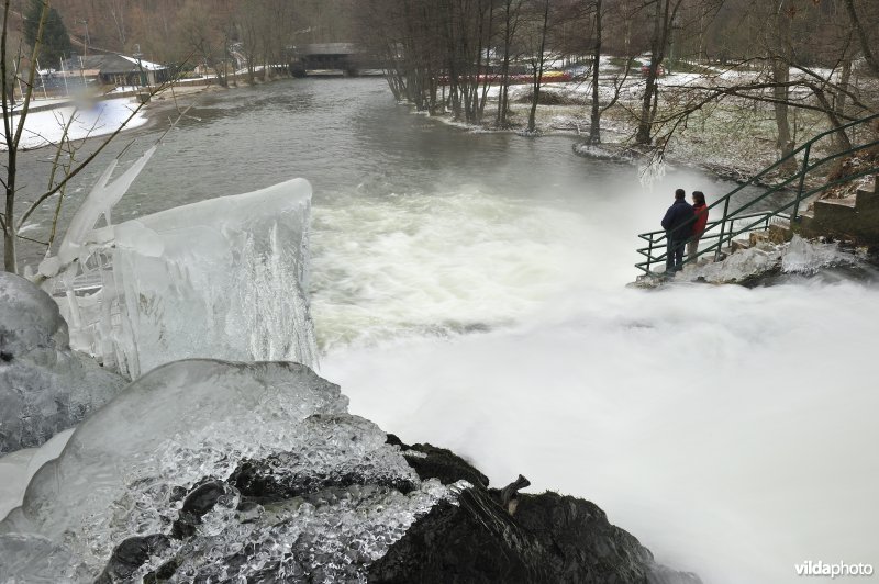 Waterval van Coo in de winter