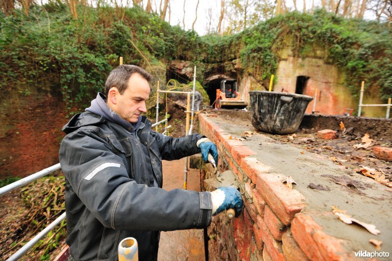 Renovatiewerken aan Fort Steendorp