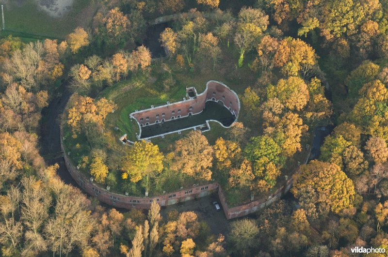 Réduit van Fort 5 in de herfst