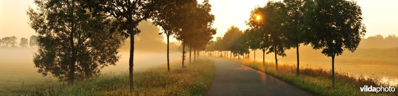 Jaagpad langs de Leie in Laag-Vlaanderen