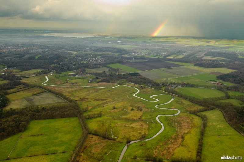 Regenboog over Drentse Aa