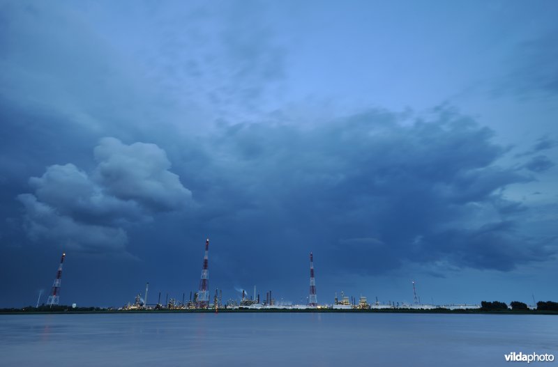 Onweer boven de Schelde