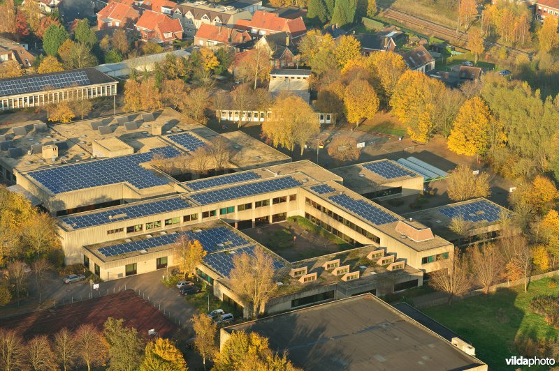 Zonnepanelen op een bedrijf