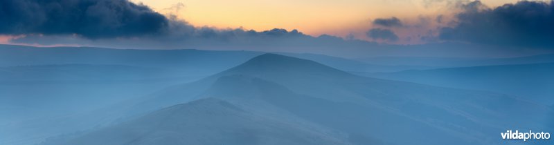 Zicht op Great Ridge bij zonsopgang